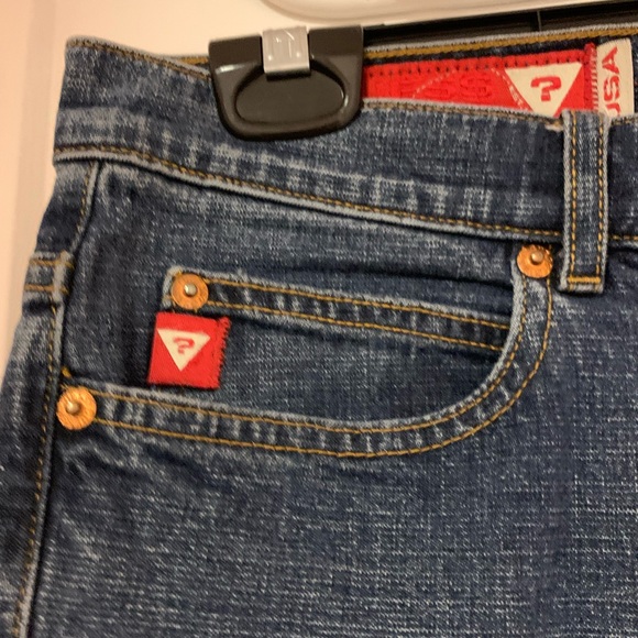 Early 2000s Bootcut Dark Blue Guess Jeans - Picture 5 of 15